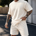 CONJUNTO GRIFFO CAPRI™ — Camiseta + Short. Textura que transforma o básico.